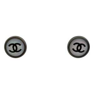 Chanel Cc Logo Round Earrings Metal #246989C72B